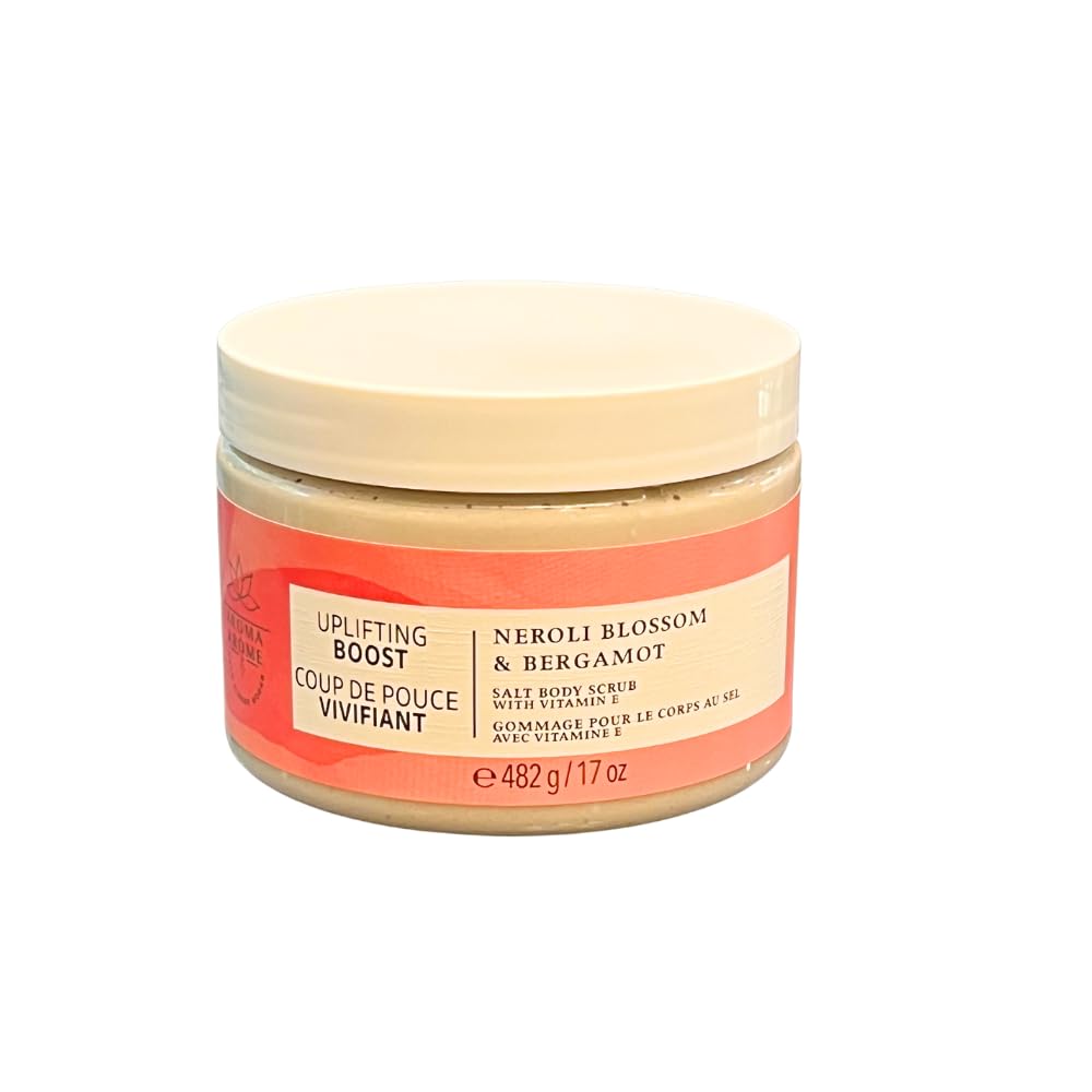 Bath & Body Works Neroli Blossom & Bergamot Salt Body Scrub Gift Set - 17 oz Exfoliating Scrub with Red Bow, Holiday Gift for Women, Spa & Self-Care Relaxation