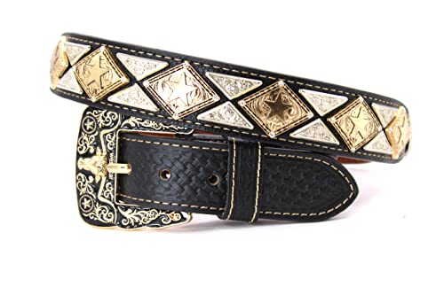 806f Star Bk Weave Gold and Silver