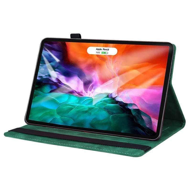 Premium PU Leather Wallet Stand Case for iPad Pro 12.9 (2021 Model) - Perfect for Home, Office & Travel Protection