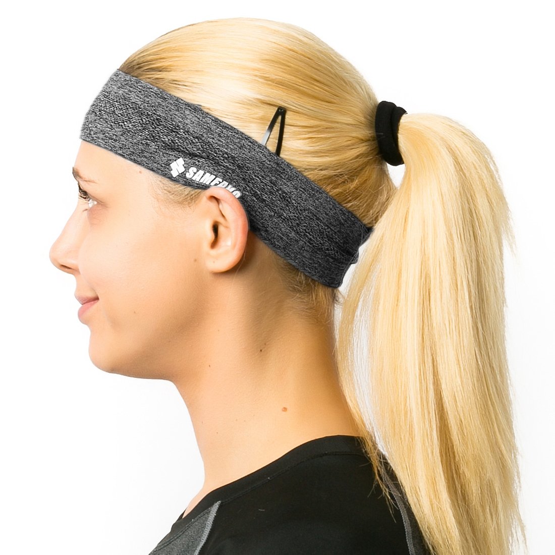 Sports Headbands for Women & Men - Moisture Wicking Workout Headbands - Non-Slip Sweatbands for Running, Fitness, Yoga, Basketball & Gym - Stay Dry & Comfortable During Intense Workouts