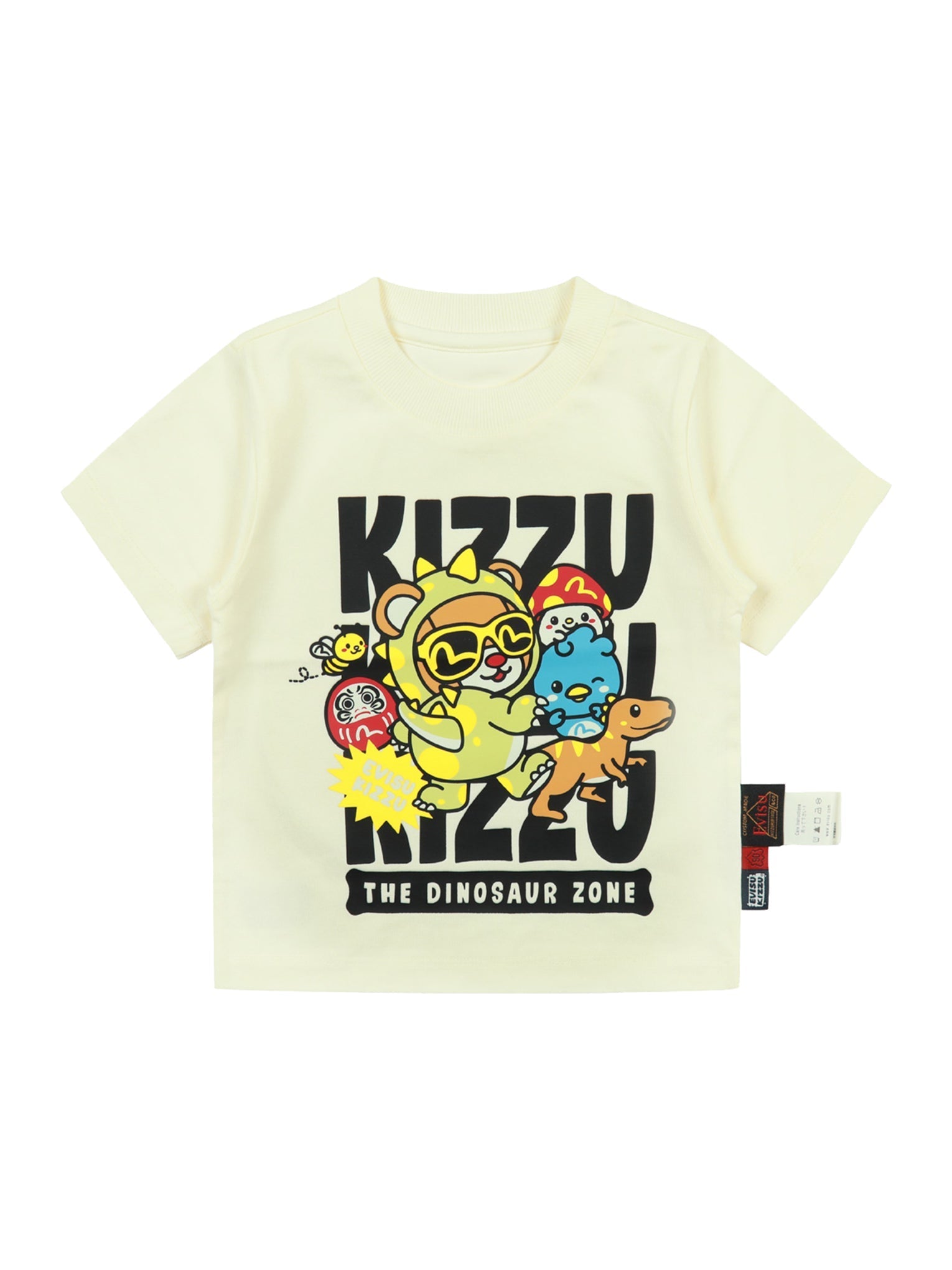 KIZZU Crew Neck Dinosaur Graphic Print Regular Fit T-Shirt for Men - Casual Wear, Street Style & Everyday Outfits