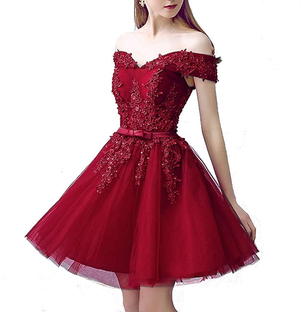 Elegant Lace Short Homecoming Dresses for Teens - Tulle Prom HOCO Dresses | Perfect for School Dances, Formal Events & Special Occasions