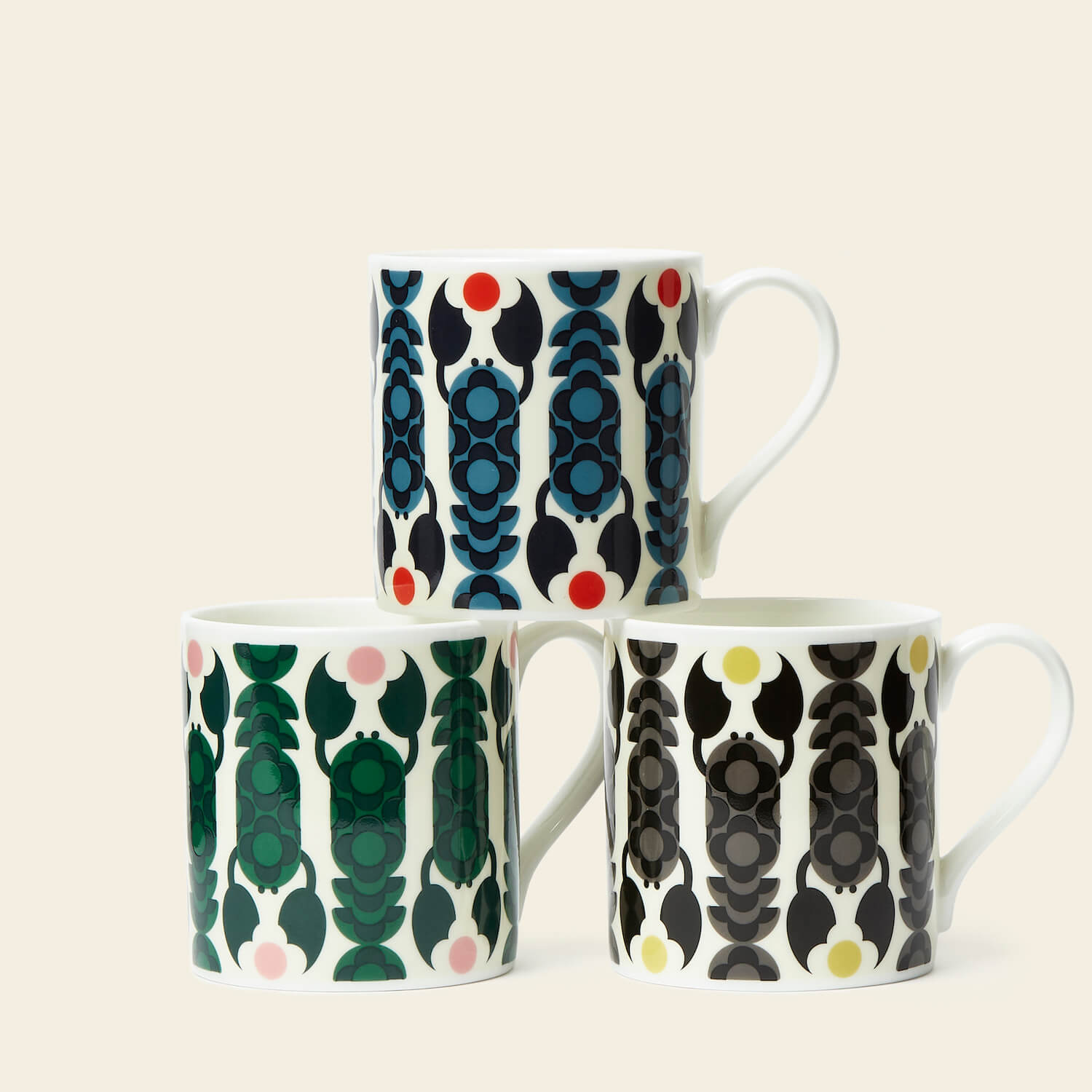 Premium Large Coffee Mug Set of 3 - 16oz Ceramic Lobster Pot Design Mugs for Home, Office & Restaurant Use - Perfect for Hot Drinks, Soups & Gifts