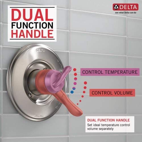 Delta Linden 17 Series Dual-Function Shower Valve Trim Kit - Oil Rubbed Bronze Finish - T17094-RB (Valve Not Included) - Perfect for Bathroom Renovation & Modern Home Upgrade