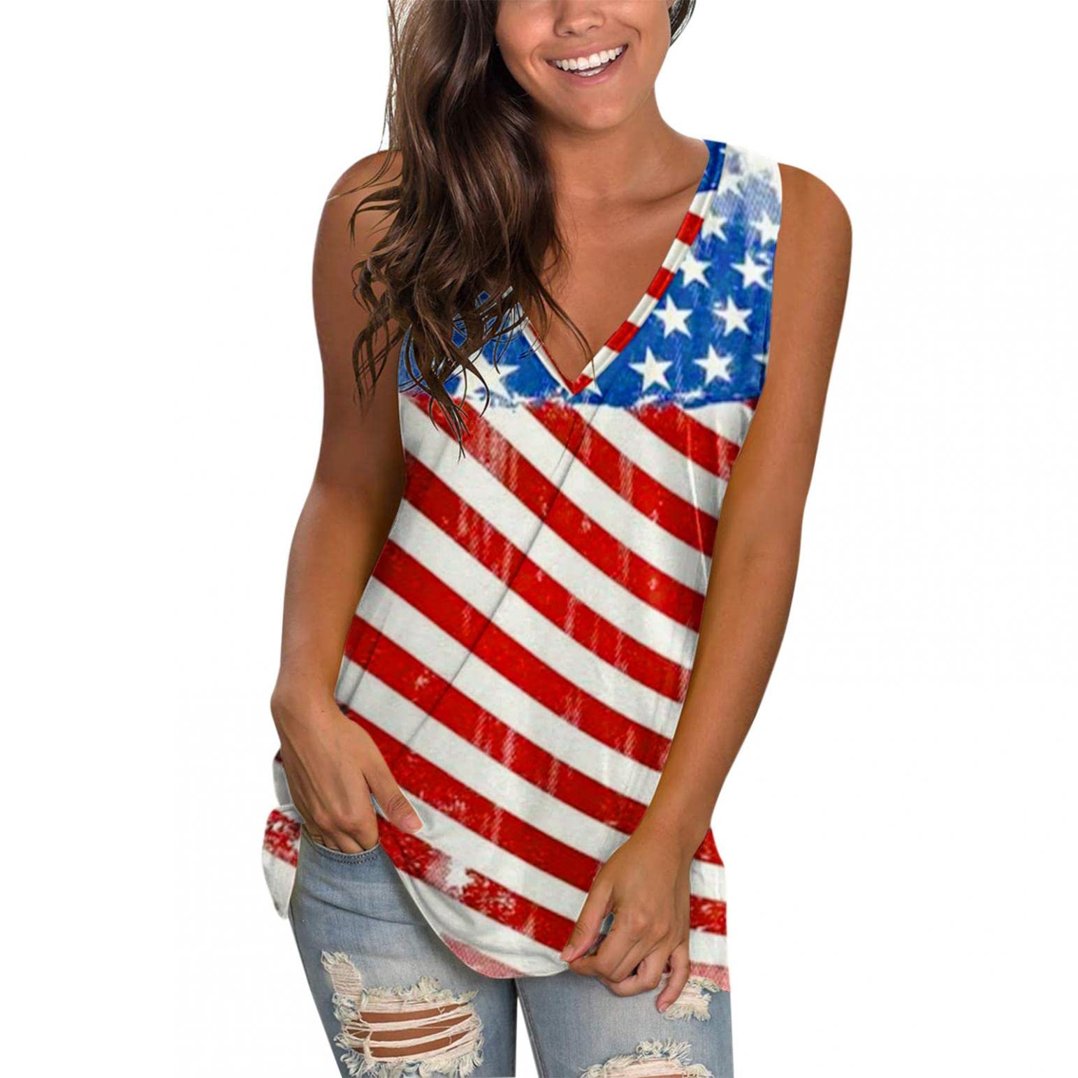 Women's Casual Sleeveless Tank Tops - Loose Fit Summer Workout Shirts, Blouses & Tunics for Gym, Yoga, Beach & Everyday Wear