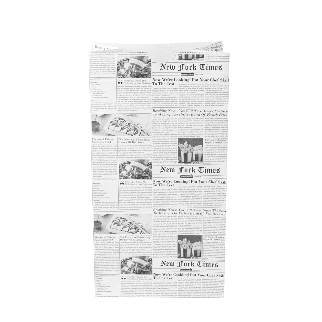 Eco-Friendly Newsprint Paper Bags - 6 lb Capacity, 6 x 3.5 x 10.75 Inches - Pack of 100 - Perfect for Retail Shopping, Gift Wrapping & Party Favors