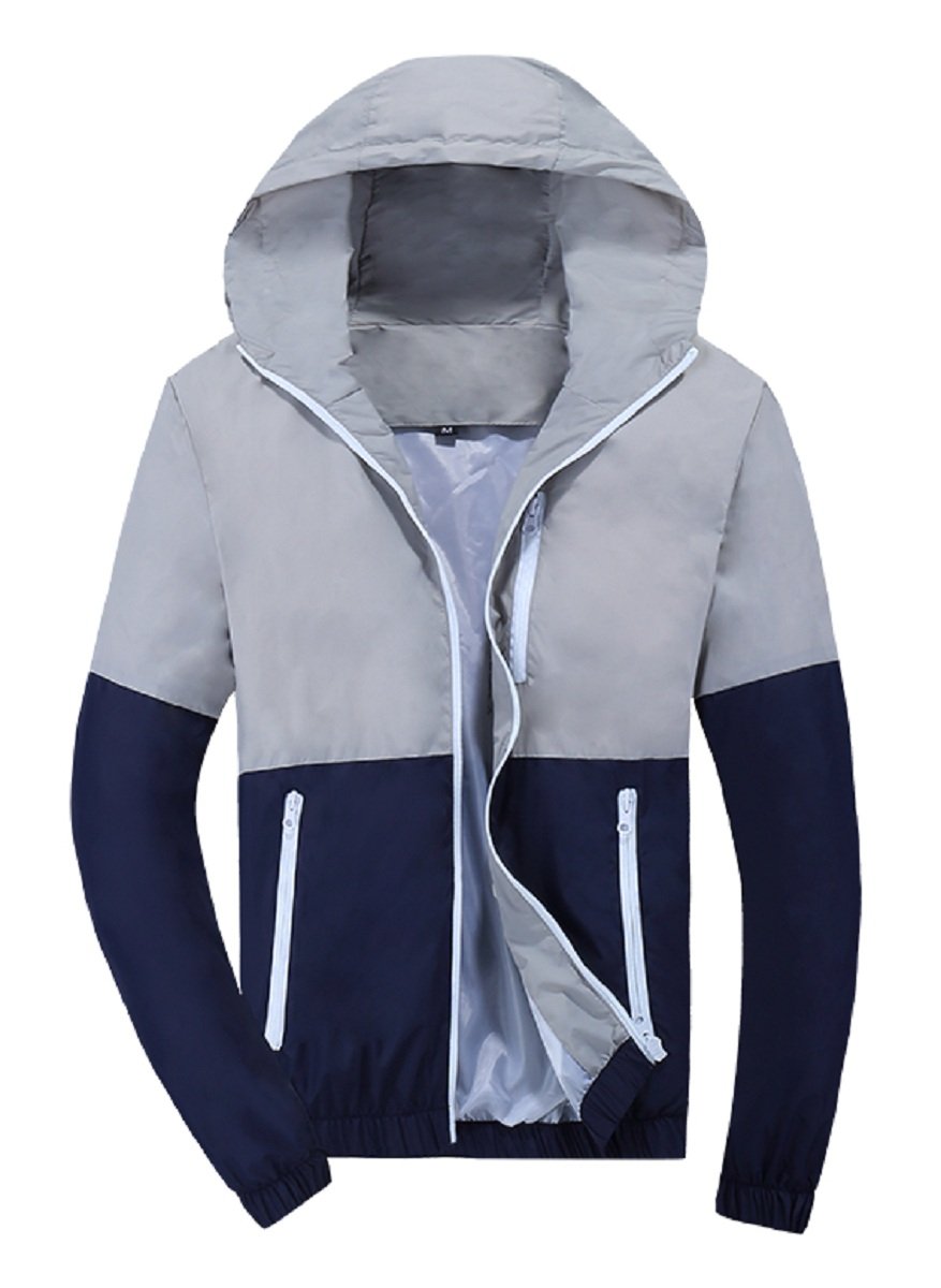 Trendy Men's Lightweight Windbreaker Jacket - Breathable Casual Shift Coat for Outdoor Activities, Travel & Spring Fashion