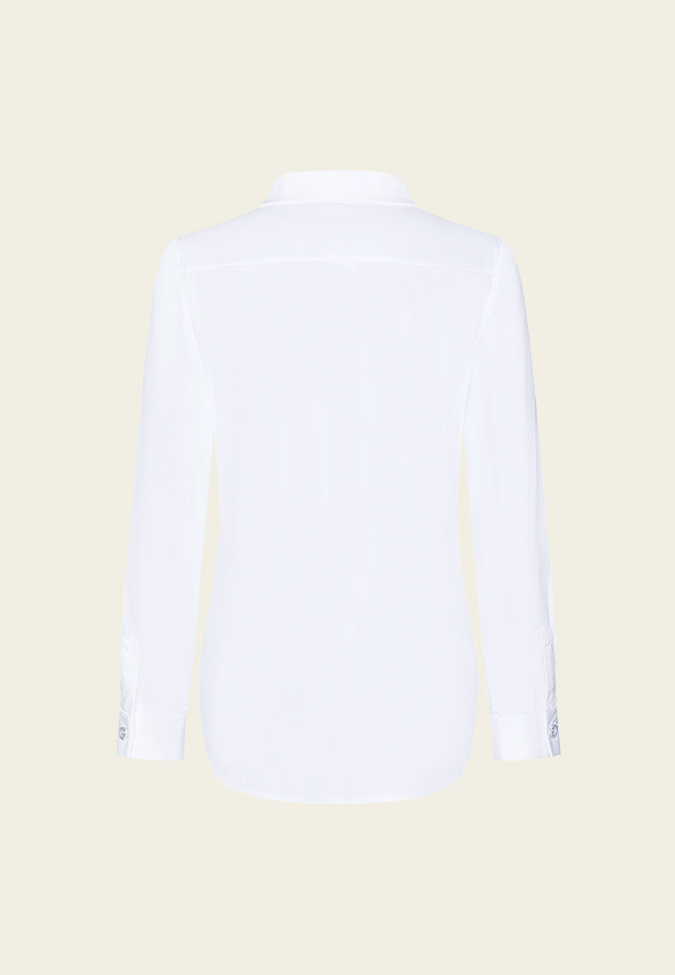 Floral Embroidered Slim Fit Shirt for Women - Elegant Blouse for Office, Party & Casual Wear | Fashionable Spring Summer Tops