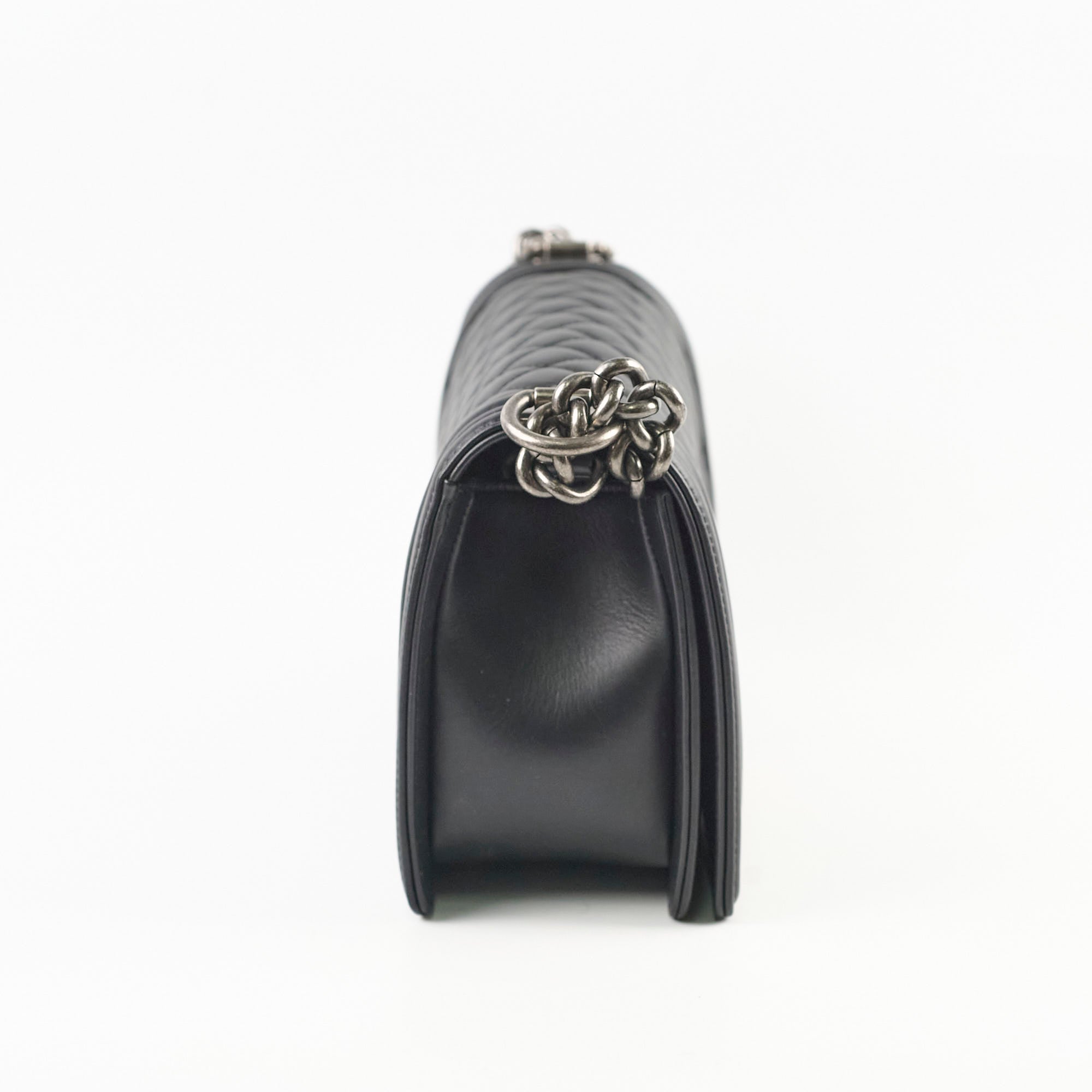 Chanel Old Medium Boy Bag Black Microchipped - Luxury Designer Handbag for Women, Perfect for Parties, Dates & Everyday Use