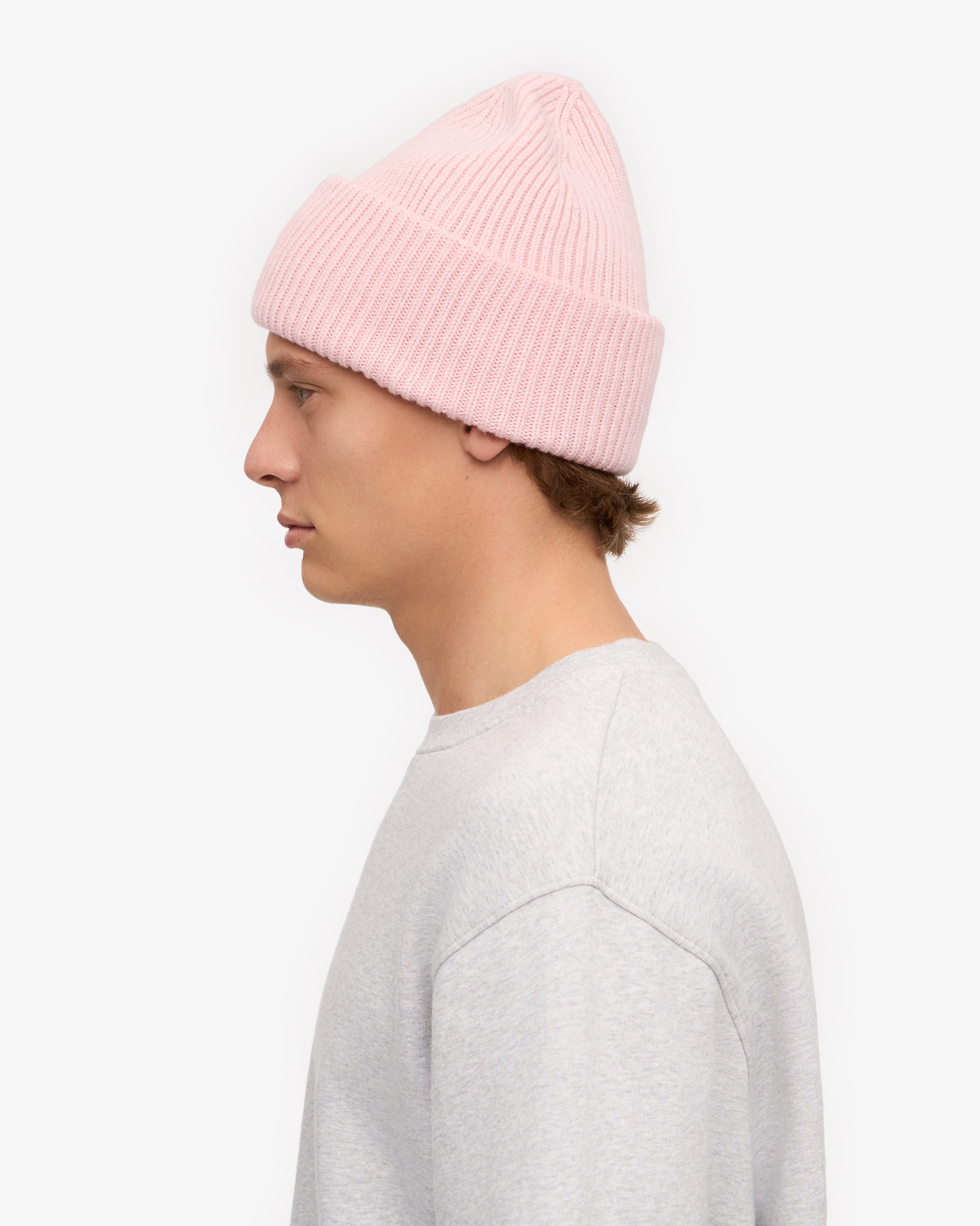 Premium Merino Wool Beanie - Soft & Warm Faded Pink Winter Hat for Men & Women - Perfect for Skiing, Hiking & Outdoor Activities