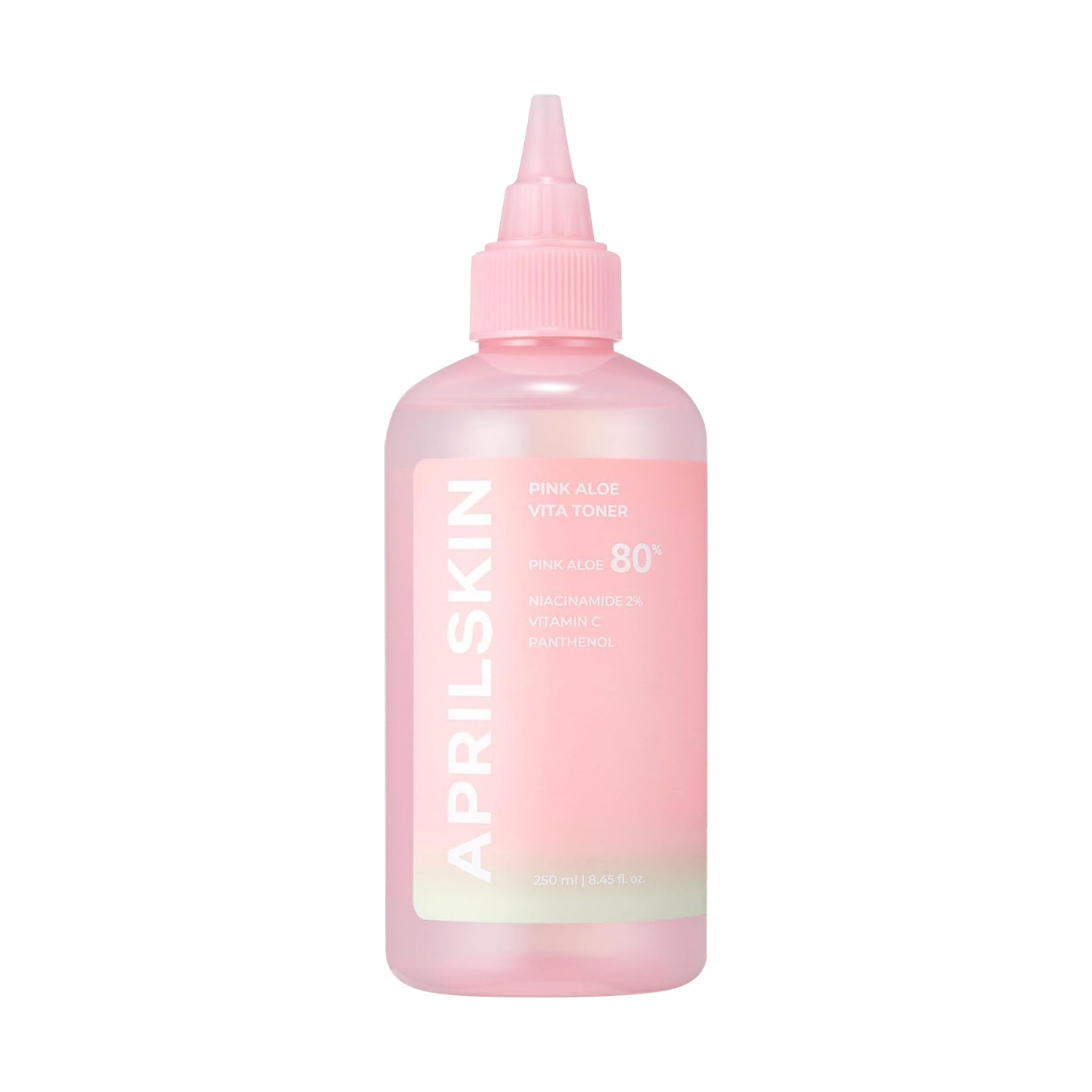 APRILSKIN Pink Aloe Vita Toner 250ml - Hydrating Facial Toner with Aloe Vera for Dry & Sensitive Skin | Korean Skincare for Daily Use & After Sun Care