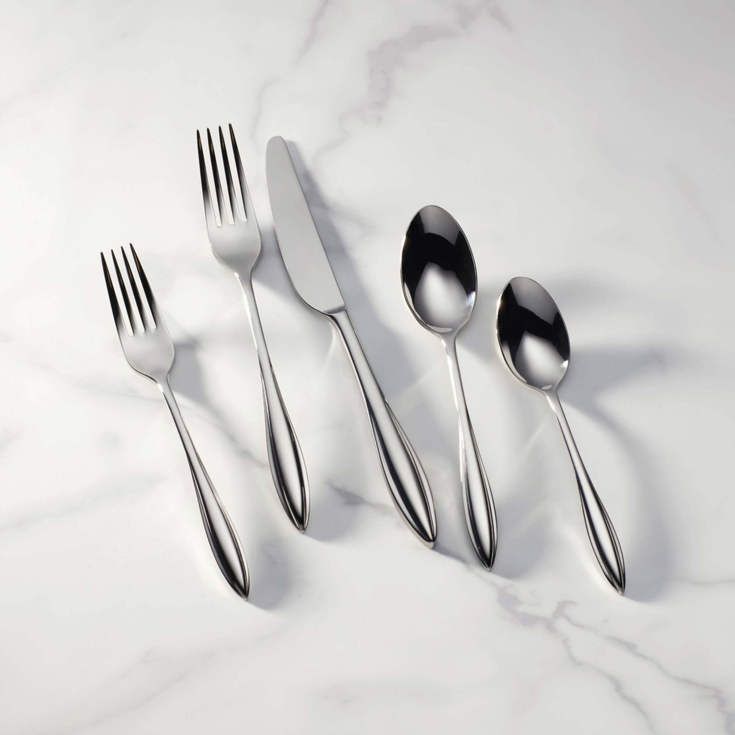 65-Piece Flatware Set - Stainless Steel Silverware for 12 - Elegant Dining Utensils for Everyday Use & Special Occasions