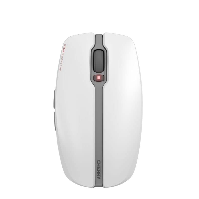 Wireless Keyboard and Mouse Combo - CHERRY Stream Desktop Rechargeable Set (White) | Ergonomic for Office, Home & Gaming Use