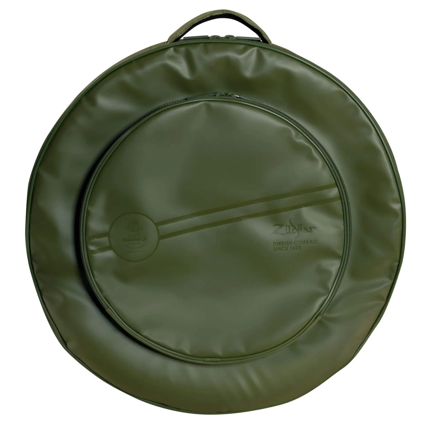 Zildjian 22 Inch Gigging Backpack Cymbal Bag for Drummers - Lightweight & Durable Sage Green Cymbal Carrier for Travel, Practice & Live Performances
