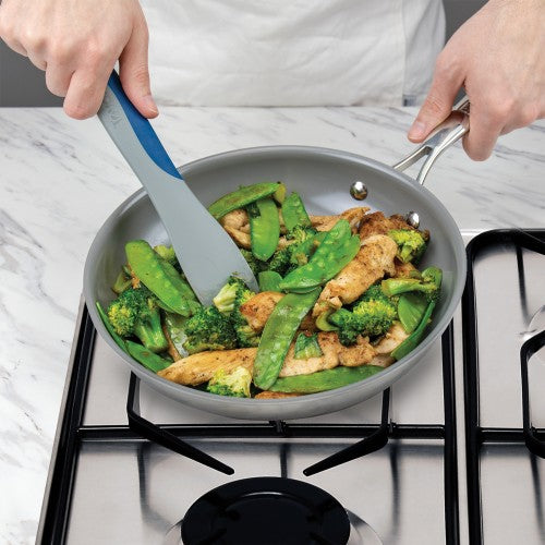Stainless Steel Scrape & Scoop Tool - Multi-Purpose Kitchen Utensil for Mixing, Scraping & Serving - Perfect for Baking, Cooking & Food Prep