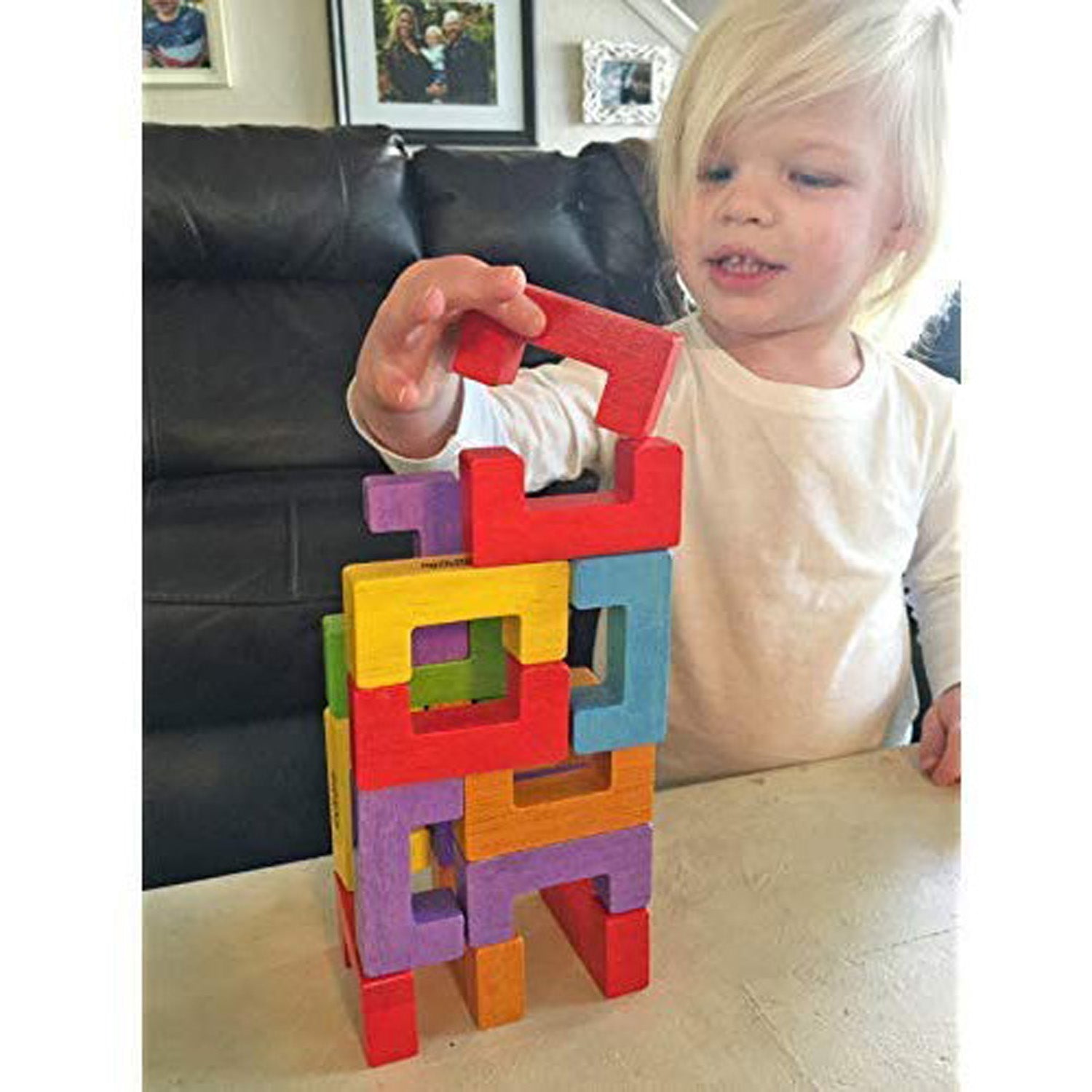 BeginAgain U Build It Basics 12-Piece Wooden Block Set for Toddlers | STEM Learning Toys for Kids Ages 2-4 | Creative Building Blocks for Early Childhood Development & Playroom Activities