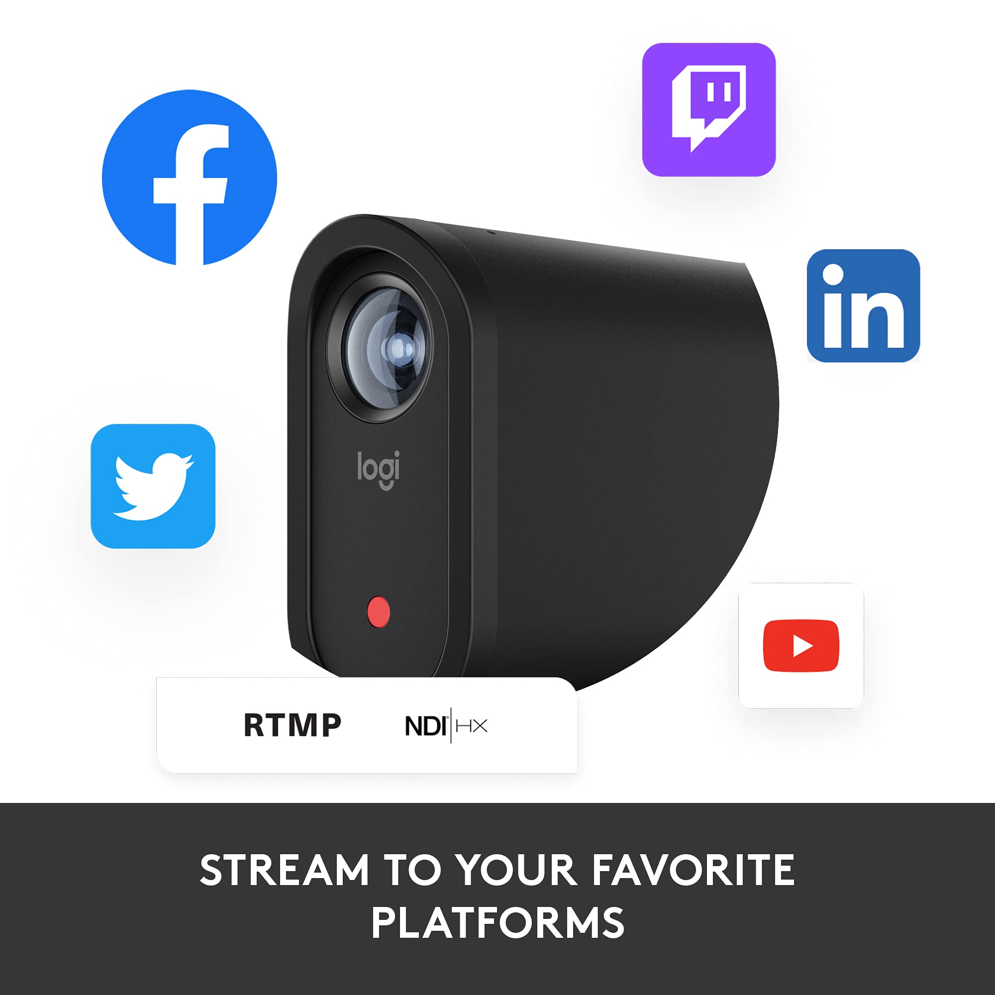 Logitech Mevo Start Wireless Live Streaming Camera - 1080p HD Video, App Control, LTE/Wi-Fi Connectivity - Perfect for Vlogging, Gaming, and Live Events (Black)