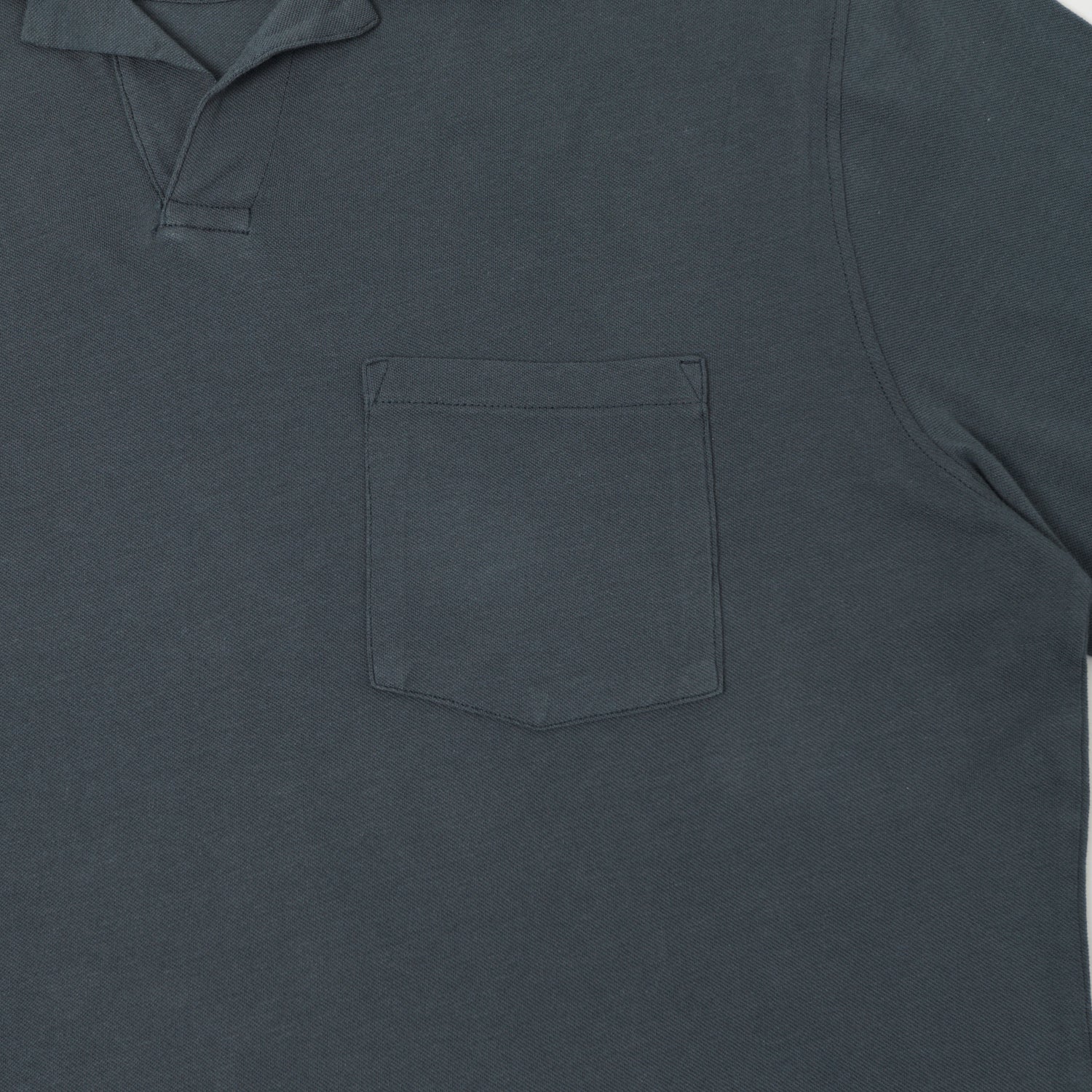 Hartford Men's Pique Short Sleeve Polo Shirt - Breathable Cotton Golf & Casual Wear - Thunder Blue - Perfect for Office, Golf & Summer Outings