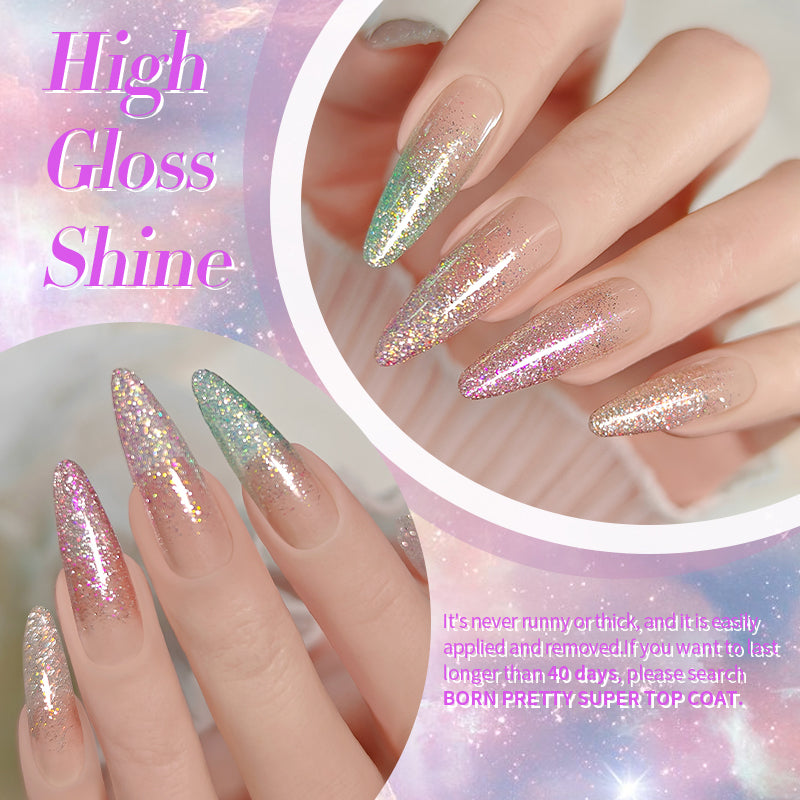 Reflective Glitter Gel Nail Polish - 10ml Starlight Crush for Long-Lasting Shine | Perfect for Manicures, Pedicures & Nail Art Designs