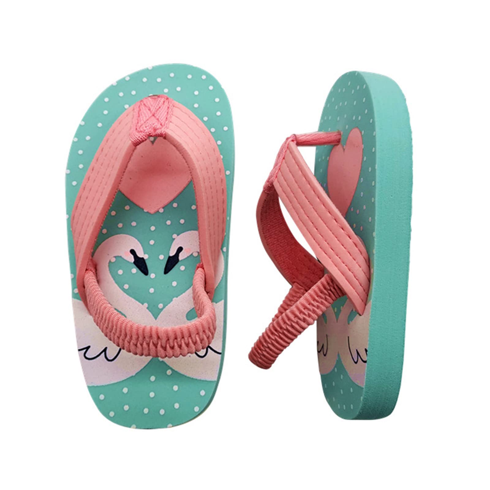 SGAOGEW Kids' Sandals for Boys & Girls - Adjustable Elastic Strap Flip Flops, Soft EVA Beach Shoes for Toddlers & Babies - Perfect for Summer, Pool, Beach & Outdoor Play