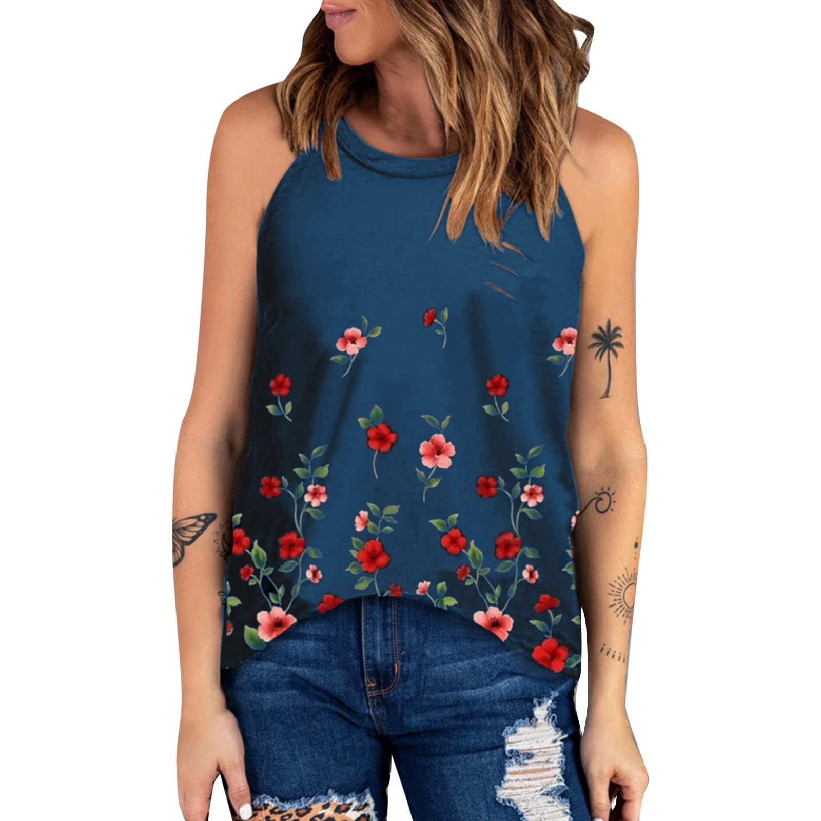 Women's Plus Size Workout Tank Tops 5-Pack - Breathable Summer Fashion Tops for Gym, Yoga, Beach & Casual Wear