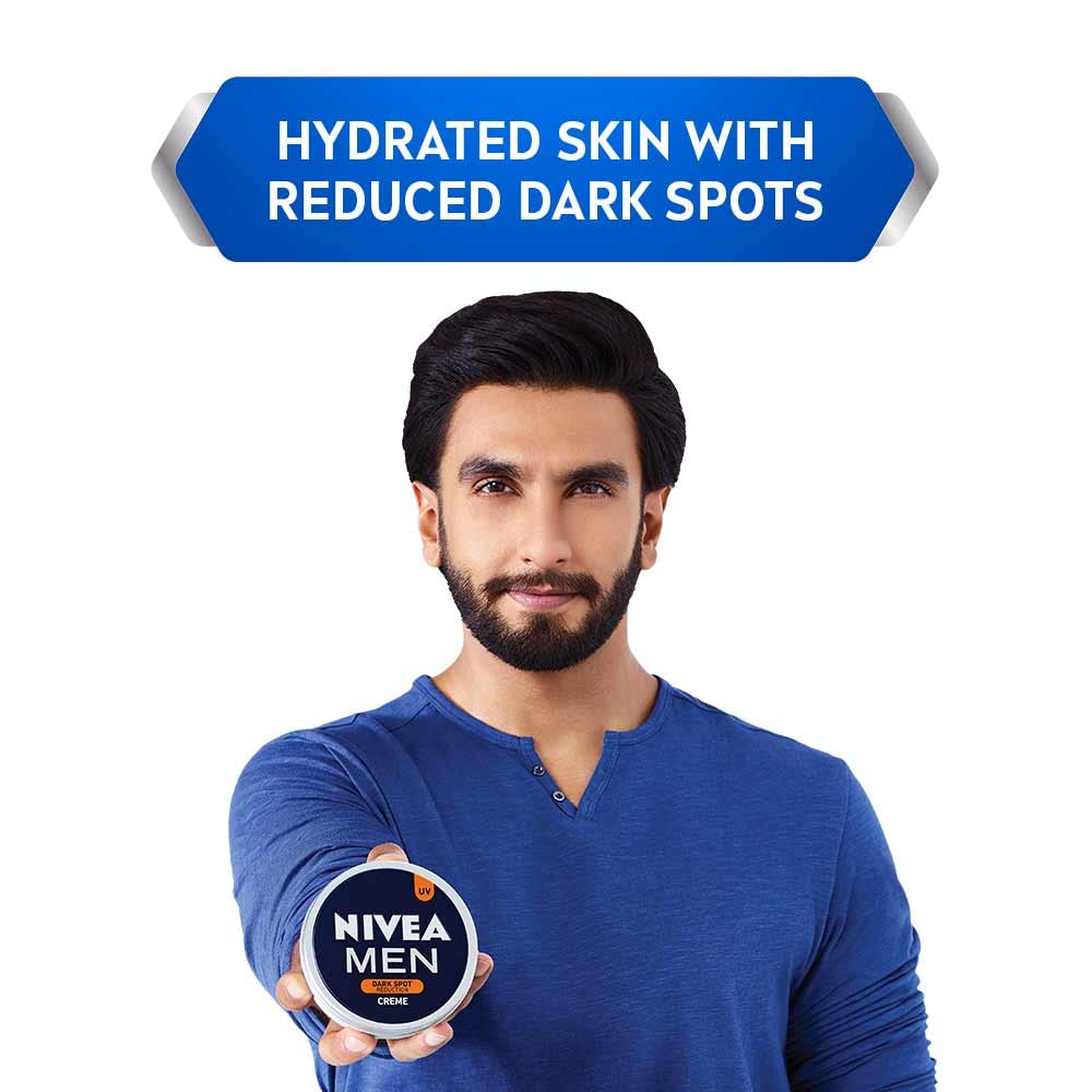 Nivea Men Dark Spot Reduction Cream with UV Protection - Non-Greasy Moisturizer for Face (30ml) - Brightens Skin & Prevents Sun Damage | Ideal for Daily Skincare Routine & Travel