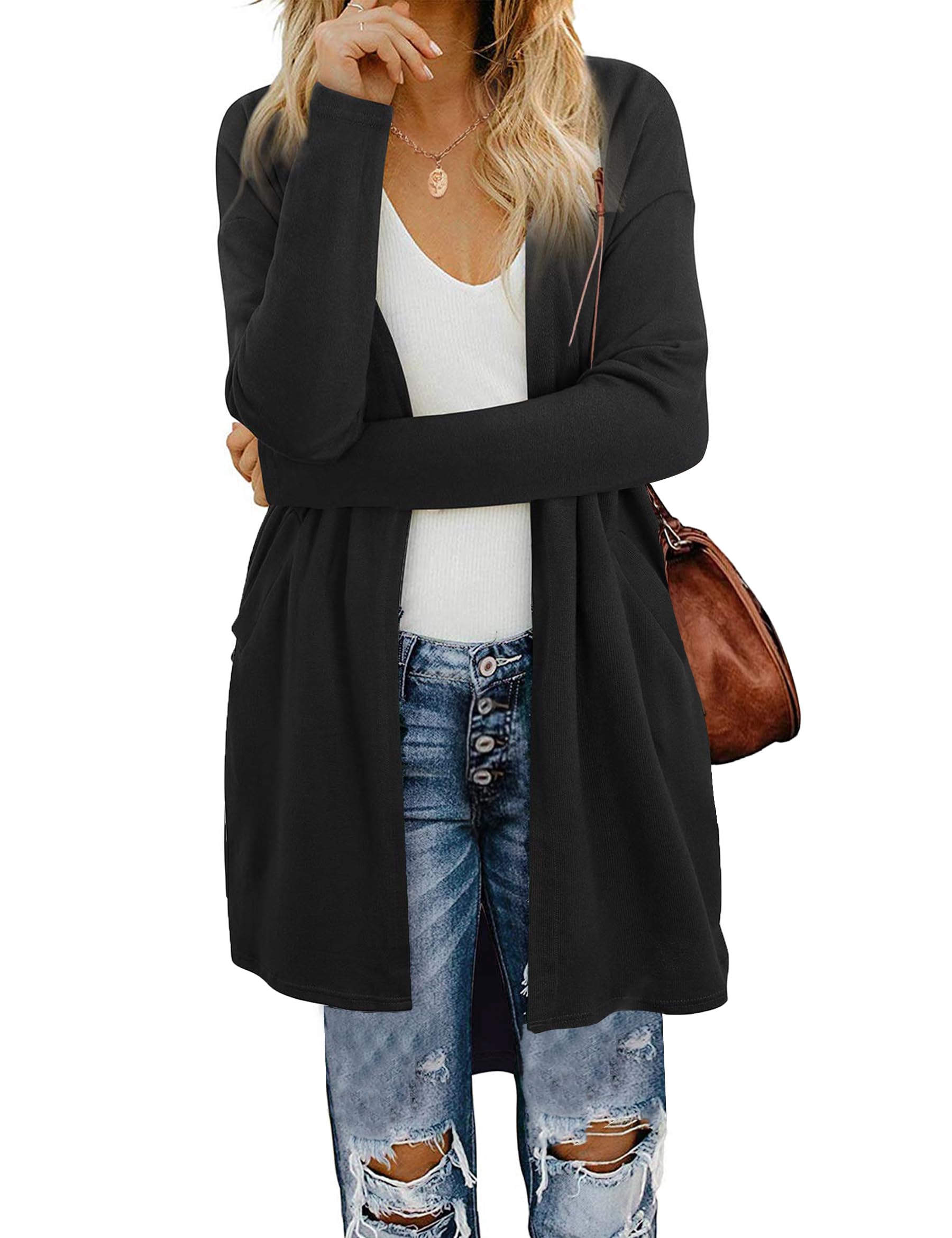 Women's Lightweight Long Sleeve Cardigan Sweater - Soft as Melted Butter, Perfect Drape for Casual & Dressy Outfits (Sizes S-3XL) | Ideal for Office, Date Night & Fall Layering