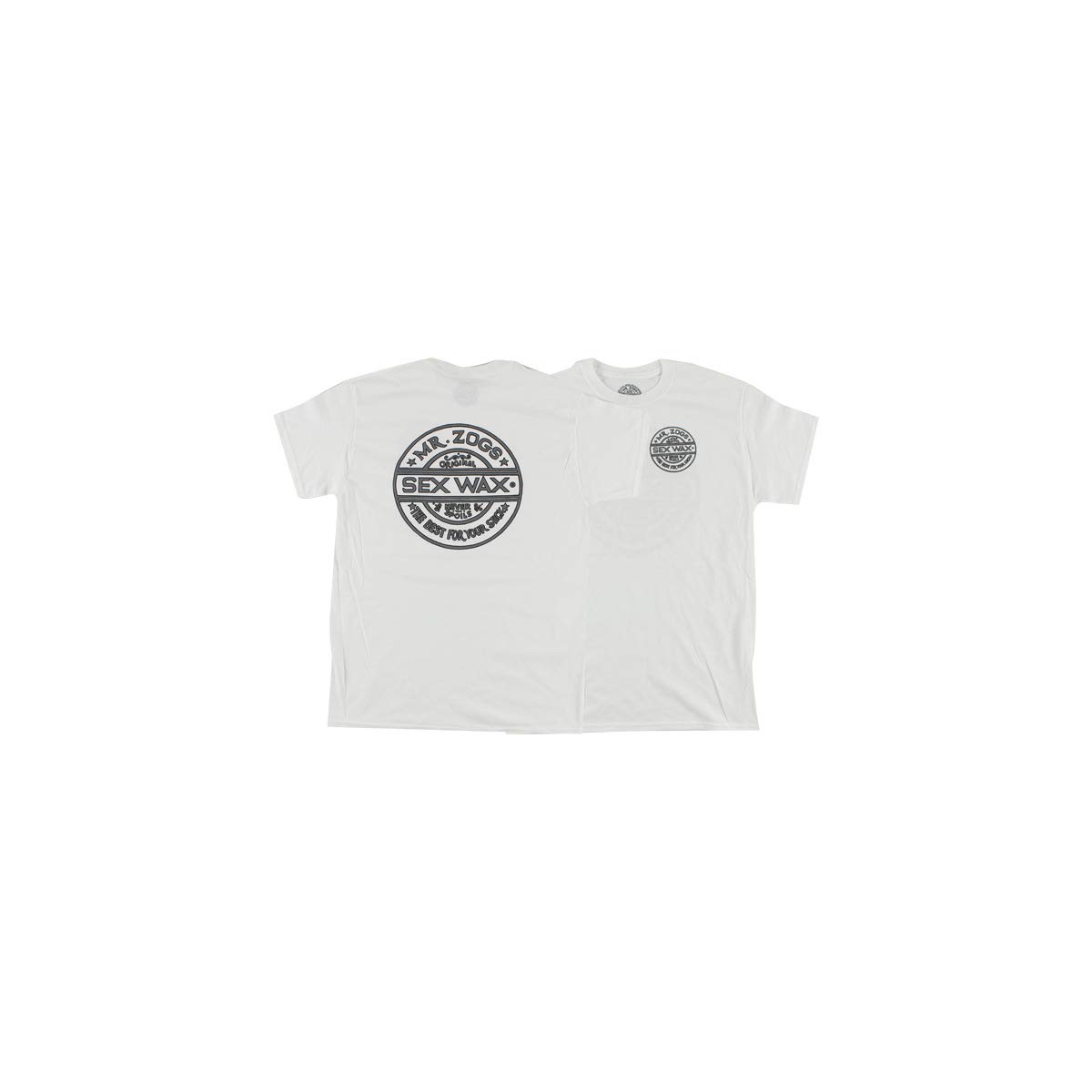 Sex Wax Pinstripe White Men's Short Sleeve T-Shirt - Surfing & Beachwear for Casual Summer Style