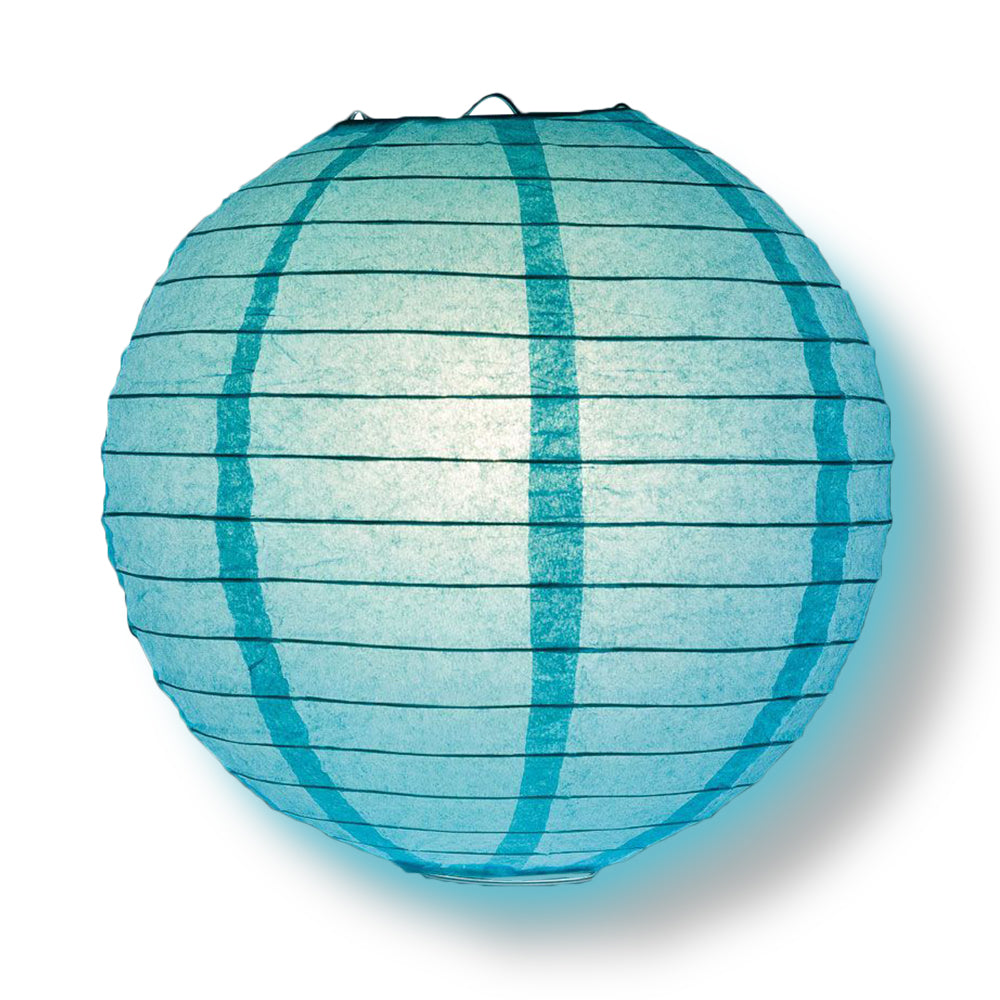 12-Piece Water Blue Paper Lantern Set - Chinese Hanging Decorations for Weddings, Parties & Events (12/10/8 Inch) - Perfect for Indoor/Outdoor Celebrations, Asian-Themed Decor & Festival Lighting