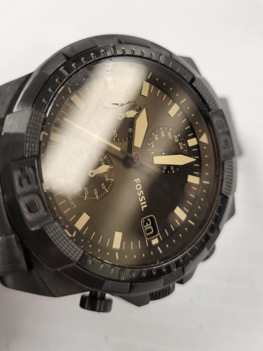 Fossil F55851 Men's Stainless Steel Chronograph Watch - Stylish & Durable for Business, Casual & Everyday Wear
