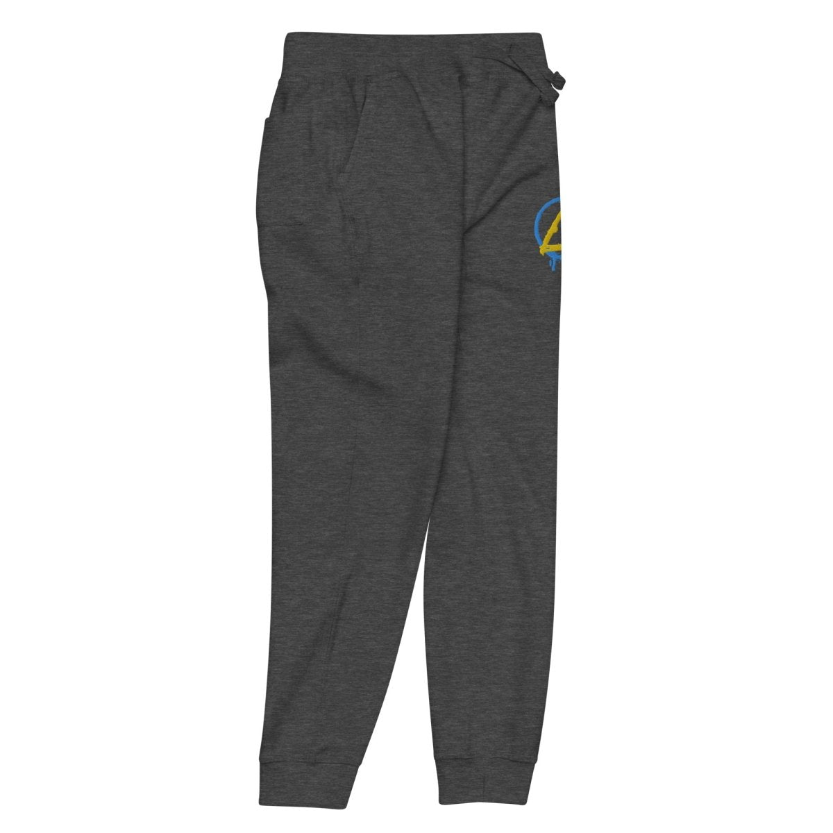 Unisex Fleece Sweatpants with Graffiti Sobriety Symbol - Comfortable Lounge Pants for Yoga, Gym & Casual Wear