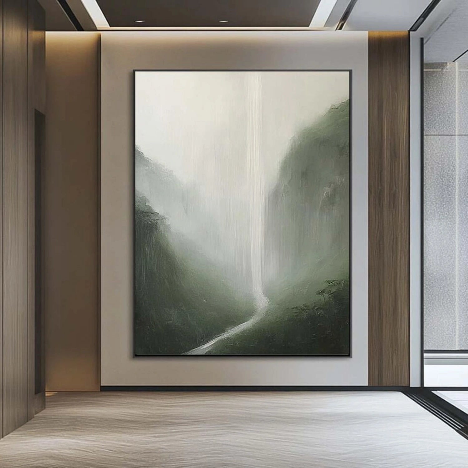 Abstract Painting #AB 438 - Modern Wall Art for Home & Office Decor | Handmade Canvas Artwork for Living Room, Bedroom & Office Spaces