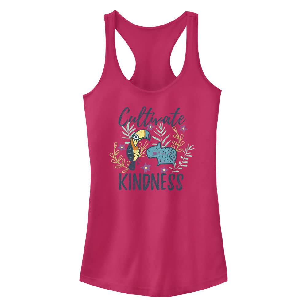 Disney Junior's Kindness Racerback Tank Top for Girls - Soft Cotton Kids T-Shirt for Summer Play & School Outfits