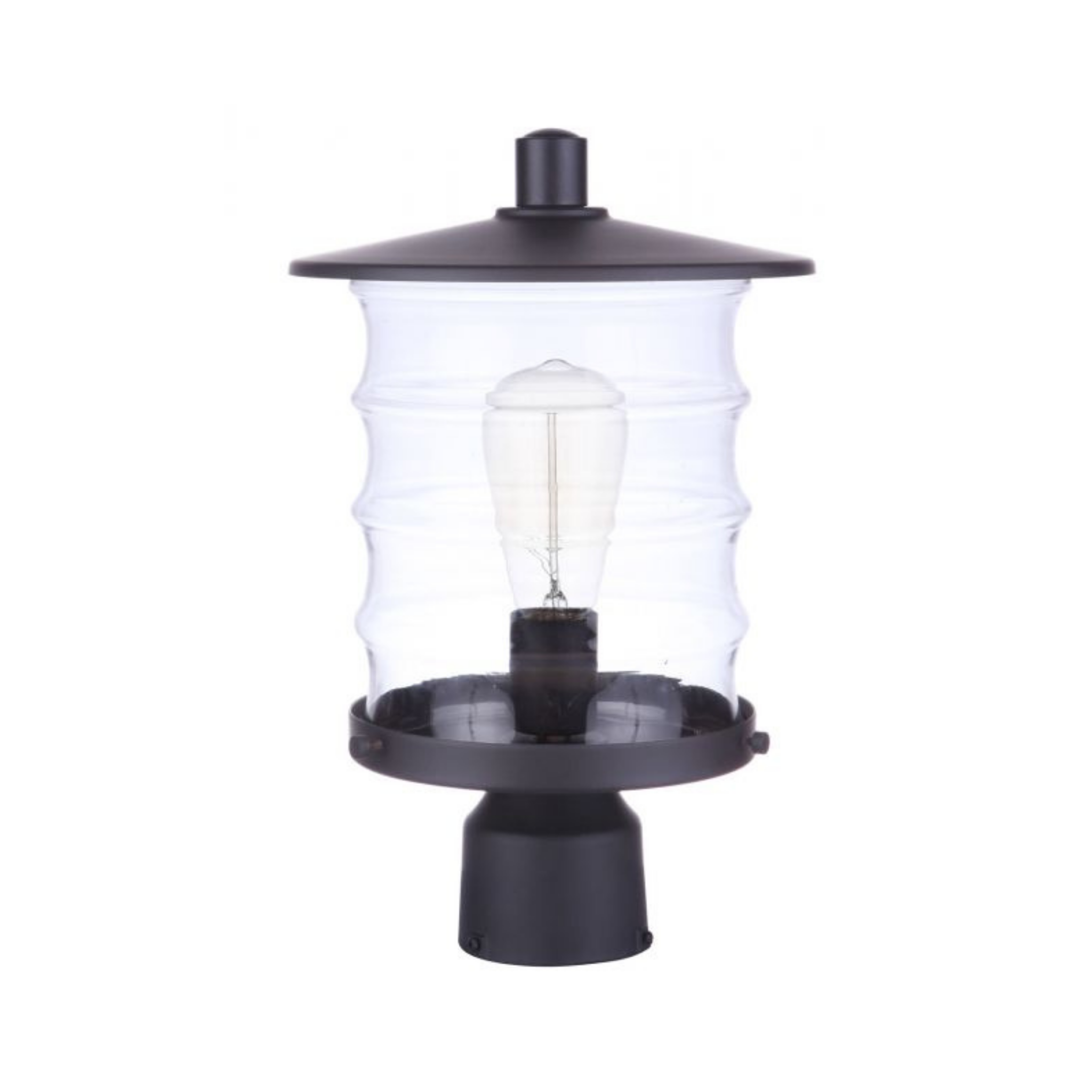 Craftmade Canon 1 Light Outdoor Post Mount - Durable Weatherproof Exterior Lighting for Patio, Garden, and Driveway - Perfect for Home and Commercial Outdoor Spaces