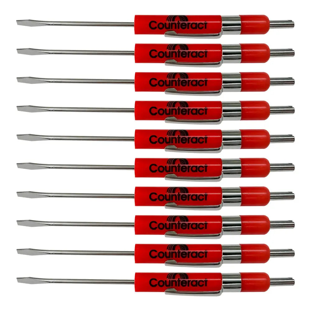 Counteract Pocket VCR Valve Core Removal Tool - Professional Tire Valve Stem Tool for Bikes, Cars & Motorcycles - Perfect for Mechanics and DIY Auto Repairs