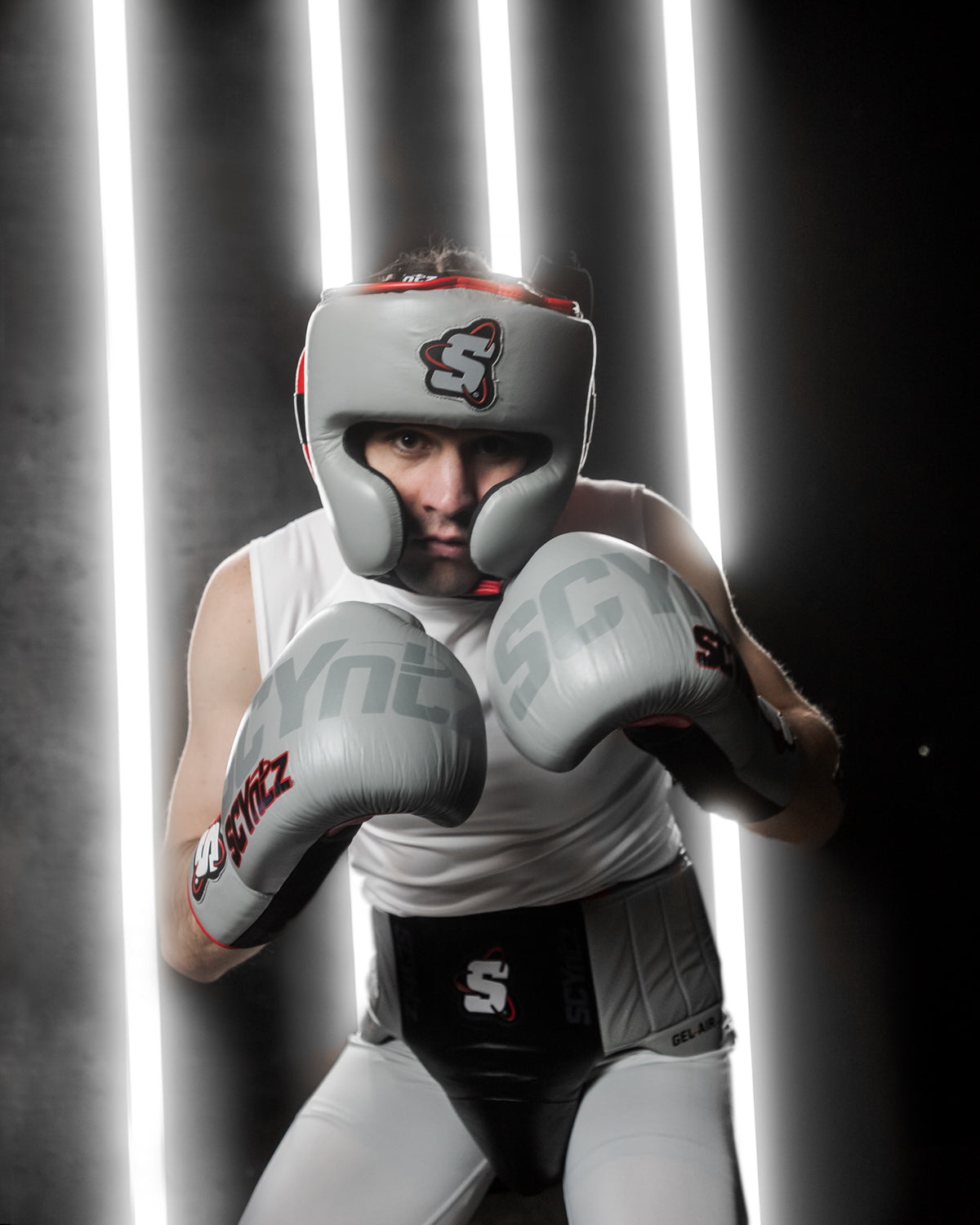 Premium SCYntz Leather Sparring Boxing Gloves for Training & MMA - Heavy Bag Workouts, Kickboxing, Muay Thai & Martial Arts Practice