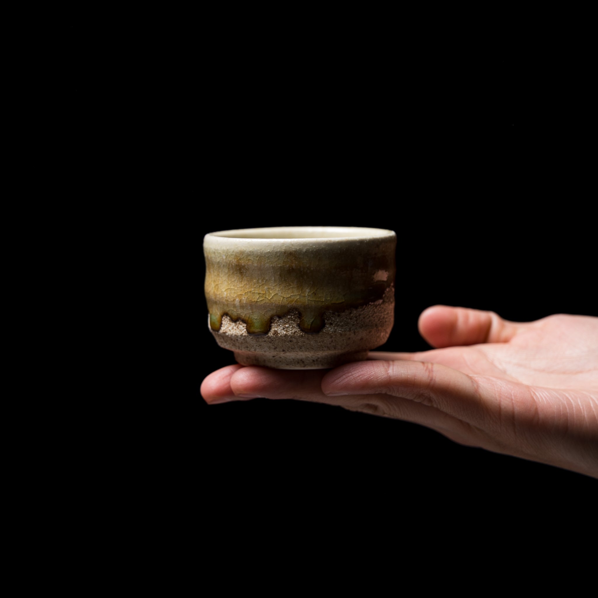 Japanese Pottery Sake Cup - Rikyu Style Guinom Ceramic Drinking Vessel for Sake, Tea & Hot Beverages | Traditional Japanese Tea Ceremony & Home Bar Accessory