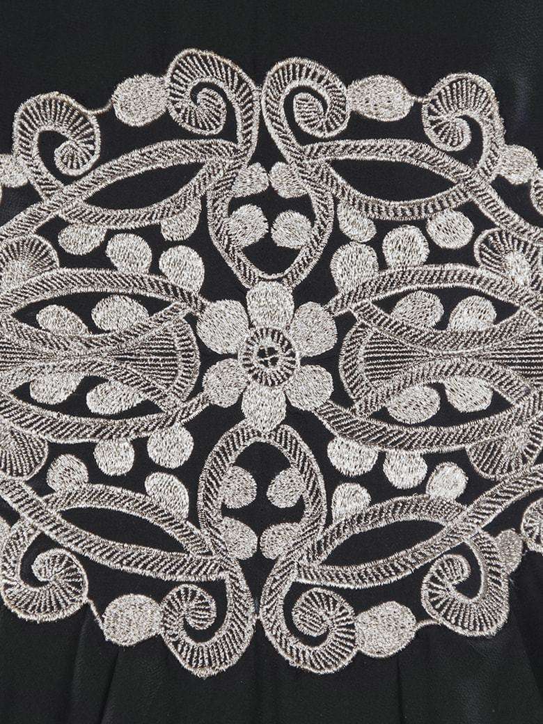 Amara Silver Embroidered Black Kaftan Dress for Women - Elegant Boho Maxi Dress for Beach, Party & Special Occasions