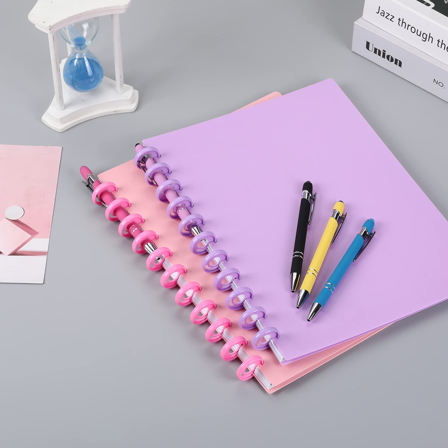 Heart-Shaped Plastic Discbound Binding Rings for Notebooks & Planners - Metallic Yellow | DIY Planner Accessories, School Supplies, Office Organization