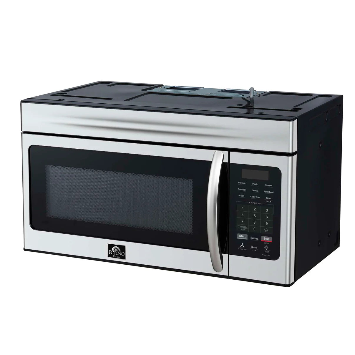 Forno Scalo 30 Inch Over the Range Microwave Oven - Stainless Steel (Model FOTR3007) - Perfect for Modern Kitchens & Space-Saving Installation