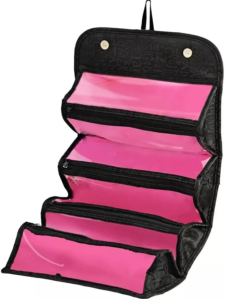 Clopic 4-Piece Removable Makeup Storage Bags | Waterproof Cosmetic Organizer for Travel | Multicolor Toiletry Kit for Women | Perfect for Makeup Brushes, Skincare, and Personal Care Essentials