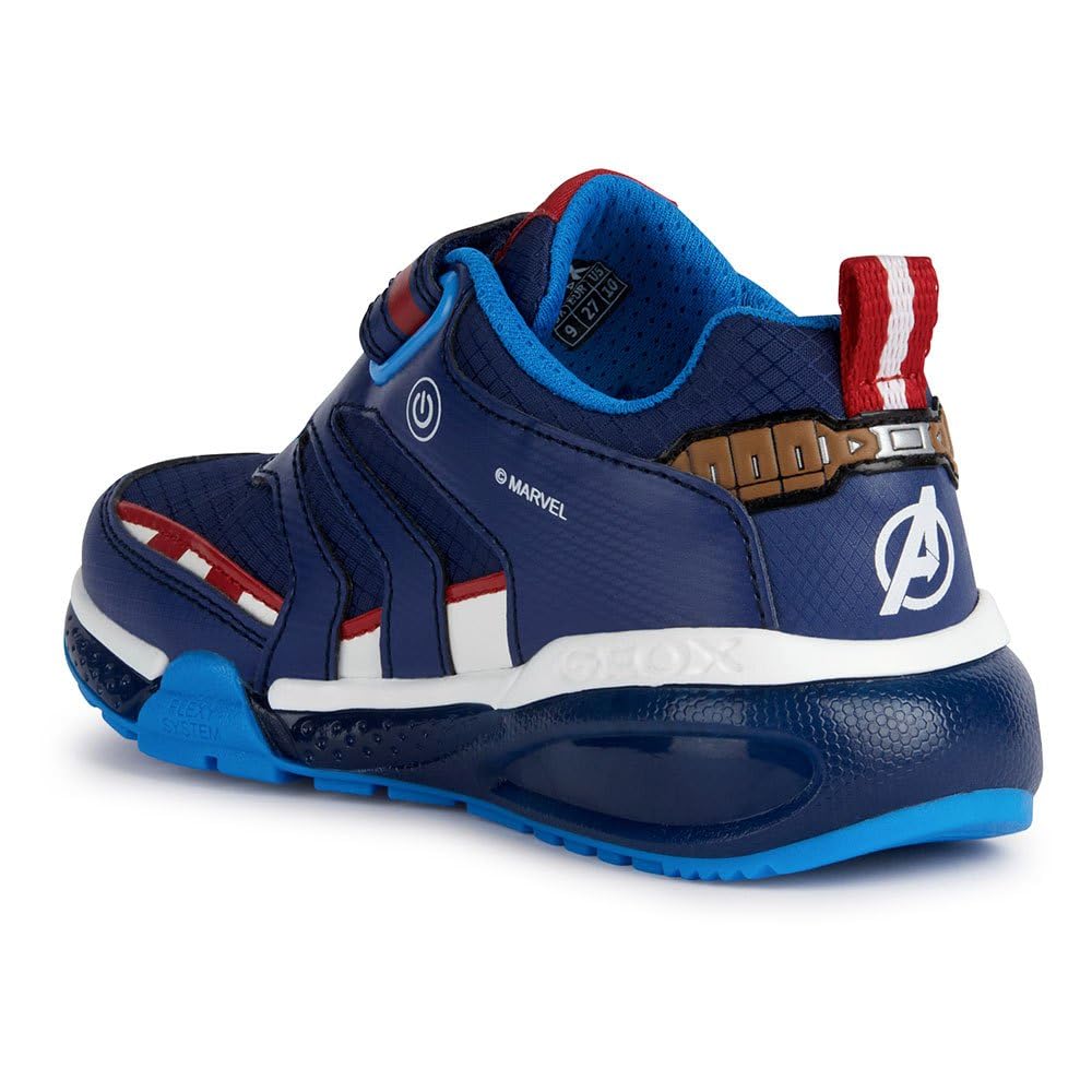 Geox Boys' Bayonyc Low Top Sneakers - Breathable & Lightweight Casual Shoes for Kids - Perfect for School, Play & Everyday Wear