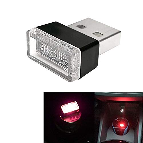 Universal Car Interior LED Atmosphere Lights - USB Powered PC Car Lighting, Emergency & Decorative Lamp (Red/Blue Color Options) for Night Driving & Vehicle Customization
