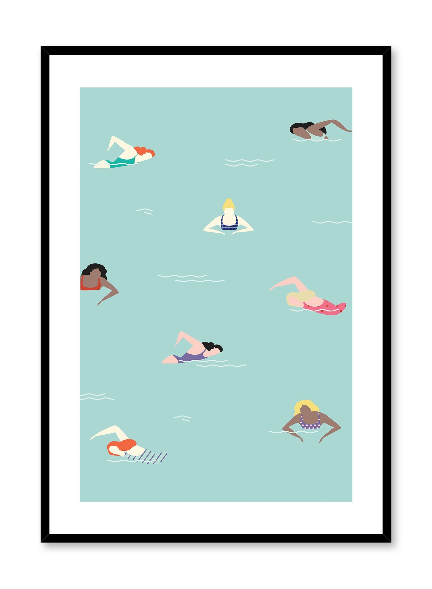 Just Keep Swimming Motivational Poster - Inspirational Wall Art for Home, Office & Gym Decor - Perfect for Swimming Enthusiasts & Fitness Motivation