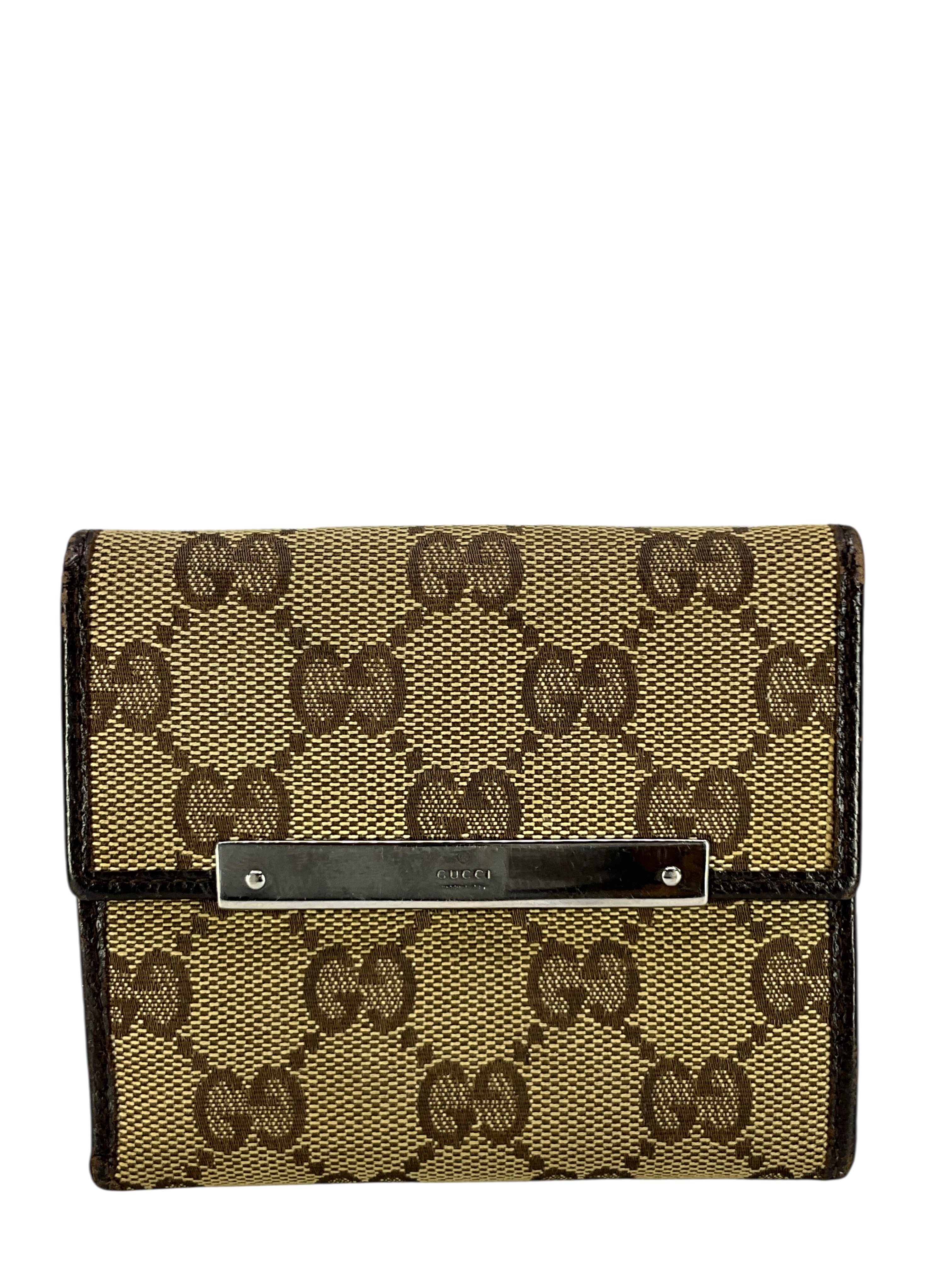 GUCCI GG Monogram Canvas Snap Wallet for Women & Men - Luxury Designer Bifold Wallet with Card Slots & Snap Closure - Perfect for Everyday Use, Travel & Gifting