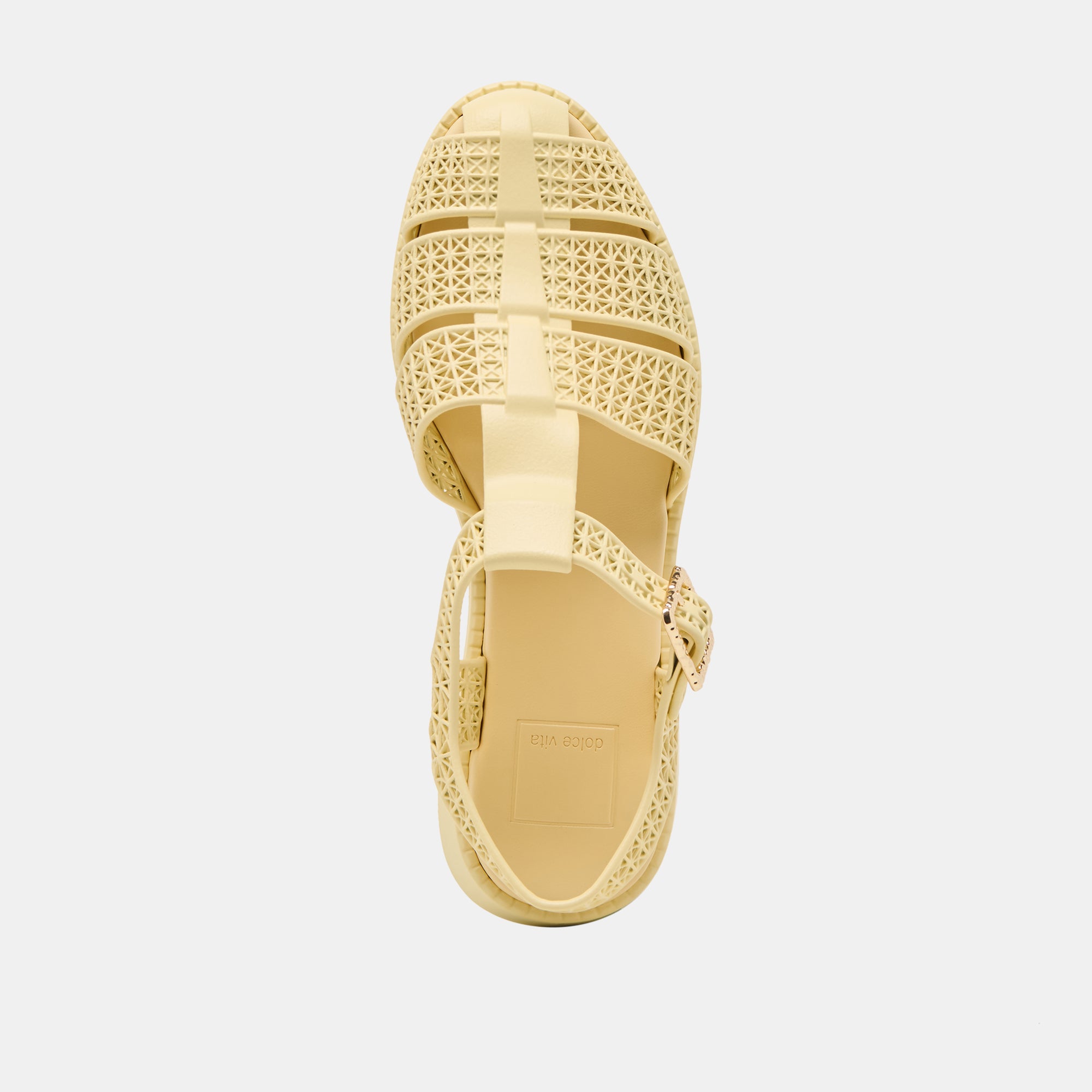 HOLIS Comfortable 3D Sandals for Women - Light Yellow | Breathable & Supportive Summer Footwear | Perfect for Beach, Pool, and Casual Outings
