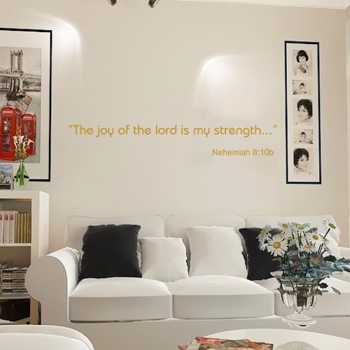 Nehemiah 8:13 Bible Wall Decal - Religious Vinyl Sticker for Home Decor