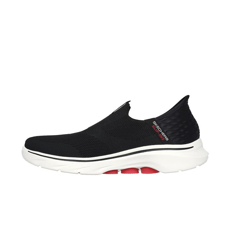 Skechers Women's GO WALK 7 Slip-On Walking Shoes - 216641/BKW - Comfortable Lightweight Sneakers for Walking, Travel & Everyday Wear