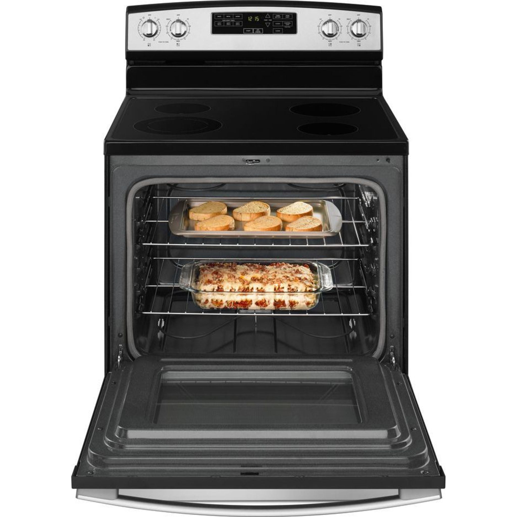 Amana Self-Cleaning Range YAER6603SFS - 30 Inch Stainless Steel Gas Oven with 5 Burners & Convection Bake - Perfect for Home Kitchens & Professional Cooking