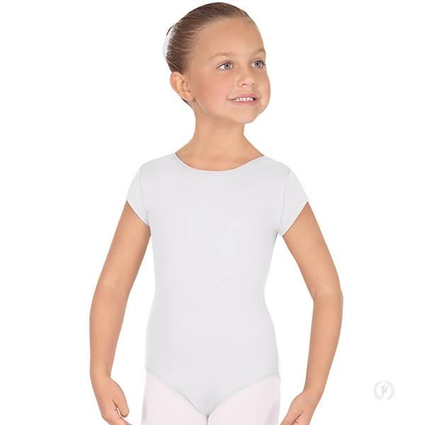 Eurotard Kids Microfiber Short Sleeve Leotard - Ballet Dance Gymnastics Performance Wear for Girls & Toddlers
